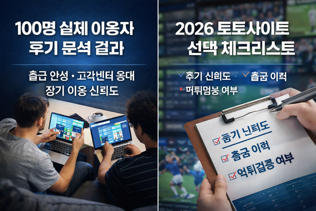 스포츠 분석을 통한 토토 사이트 이용자에게 대한 경고