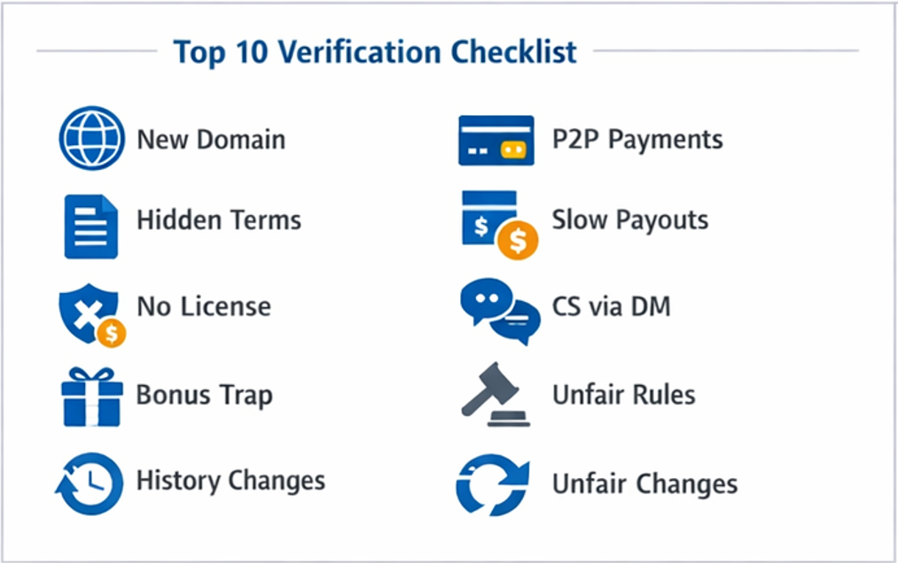 카지노사이트 먹튀검증 카지노사이트 먹튀검증 10대 체크리스트 요약 이미지