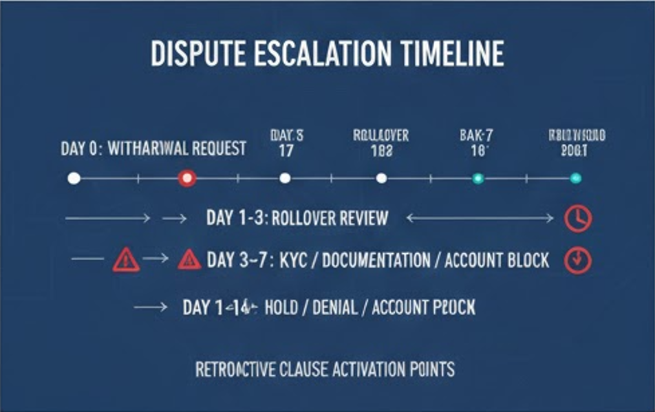 카지노 보너스 조건이 먹튀로 변하는 과정: 롤링·소급·출금 재계산의 구조적 진실 보너스 분쟁 발생 시 고객센터 대응 타임라인