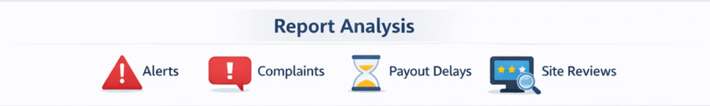 실시간 카지노 먹튀검증 리포트 확인 흐름과 반복 언급 체크 방법 요약 이미지
